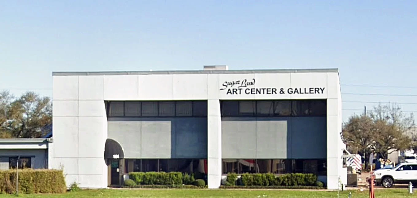 Art gallery in Sugar Land Texas with original local artwork on display